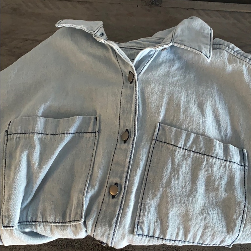 Women’s oversized denim shirt